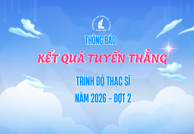 Kết quả tuyển thẳng 2026 đợt 2